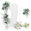 Wedding Arch Set 3 pcs White Steel