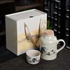 Teapot Ceramic Tea Set, Small Warm Pot, Teapot, Teacup Office Large-capacity Outdoor Ceramic Warm Pot Gift Box