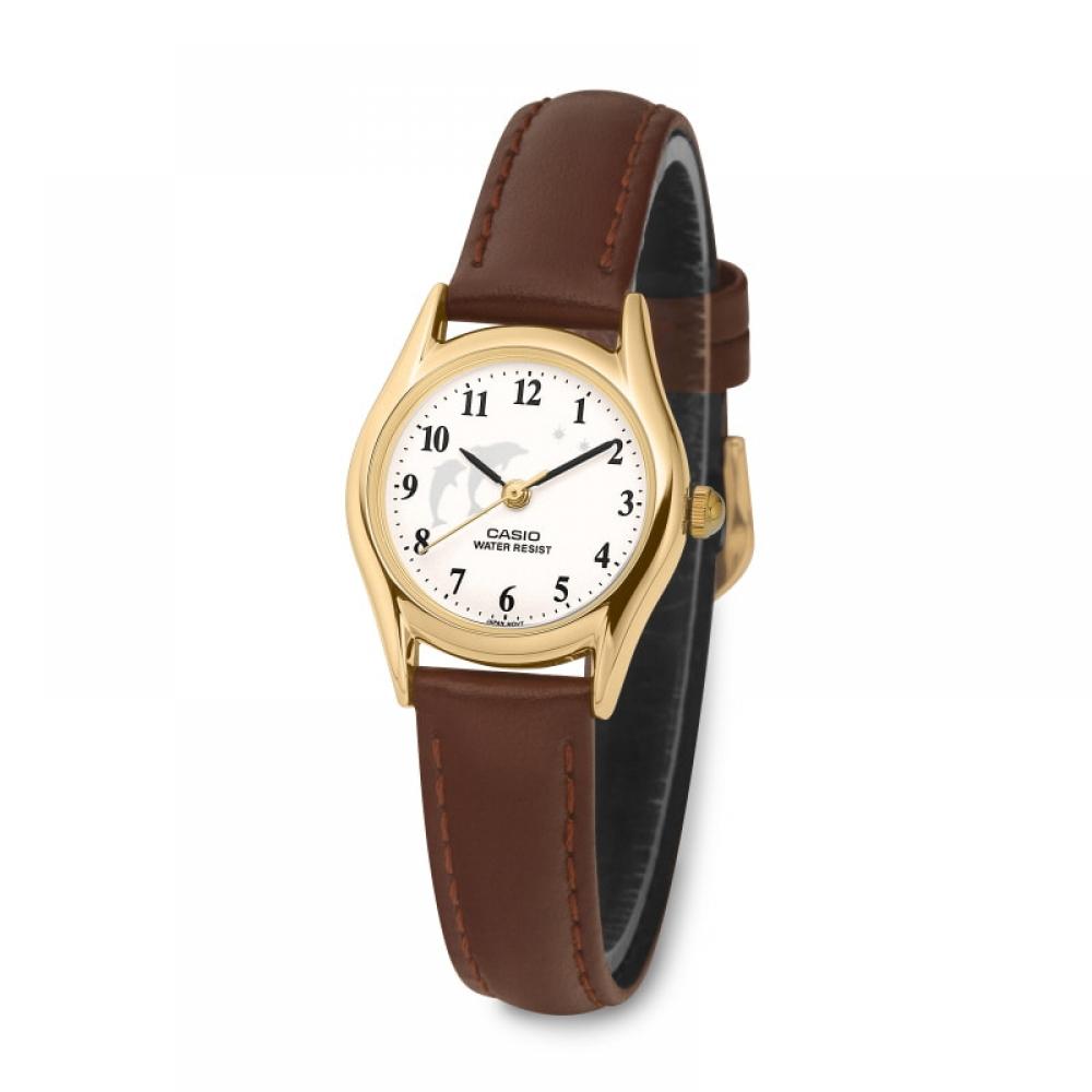 Casio Ltp 1094q 7b9rdf  Ltp 1094q 7b9  Аналоговые Студенческие Женские Кожаные Часы Dolphin