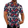 Men's Shirt For Men 3D Printed Flower Hawaiian Summer New Fashion Beach Shirt Comfortable Top Blouse Short Sleeves Streetwear