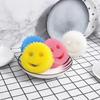 2/4PCS Smiling Face Dishwashing Sponge Cloth Strong Scouring Pad Kitchen Bathroom Miracle Sponge Stain Odor Resistant Magic Wipe