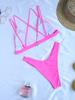 Бикини с эффектом пуш-ап, сексуальный комплект бикини, женский купальник, женский розовый купальник, бразильский купальник-бикини, купальный костюм, пляжная одежда