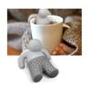 1x Passoire forme de poupée en silicone Infuseur thé Herbal Spice Filtre Diffuseur WFR