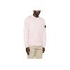 STONE ISLAND Classic Badge Solid Color Crew Neck Long Sleeve Sweatshirt Unisex Sweatshirt Light-Pink 801563051-V0080