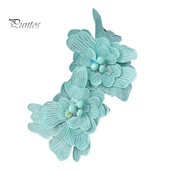 3D Цветочный корсаж Аппликация Стразы Вышивка Свитер Платье Блузка Декор Сделай Сам Шитье Нашивка Одежда Аксессуары Свадебная Вечеринка Одежда Украшения