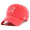 Casquette - 47 BRAND - CLEAN UP - Rouge - 100% Coton - Décontractée Pour Fans Boston Red Sox