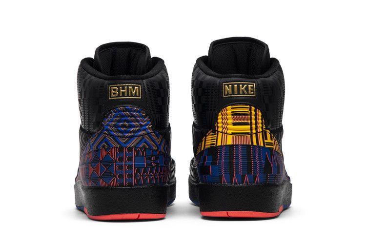 Men's Sneakers Nike Jordan 2 Retro Black History Month (2019) Black/Metallic Gold