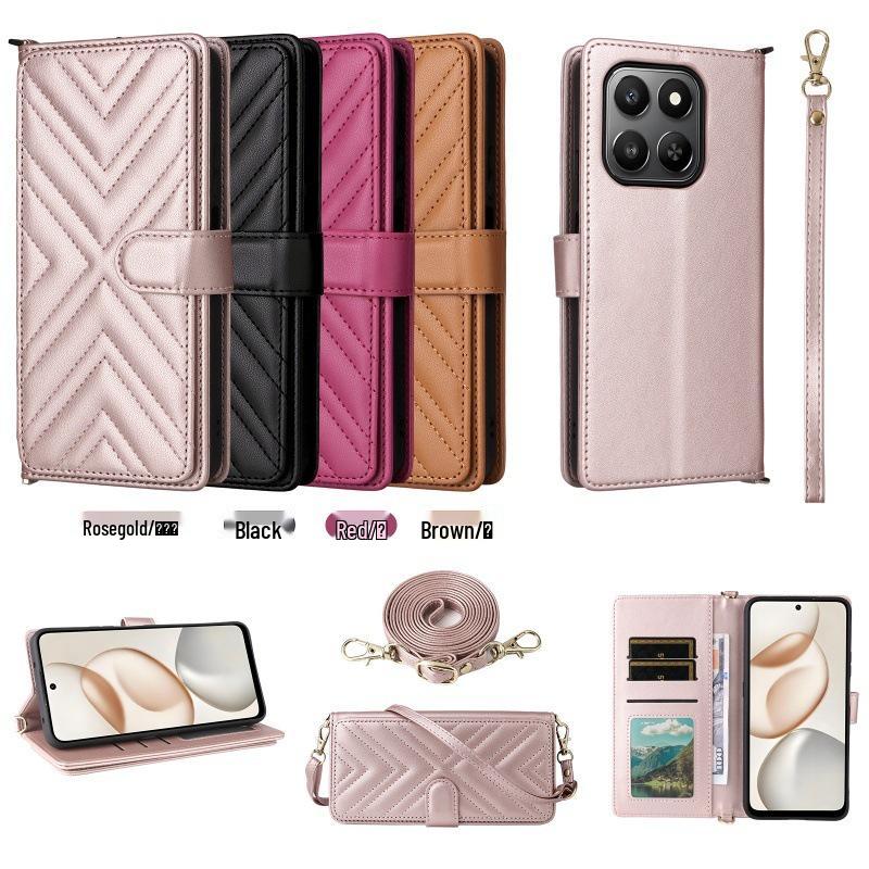 Умный 5G многофункциональный чехол-кошелек для телефона Honor X7D 5G/400