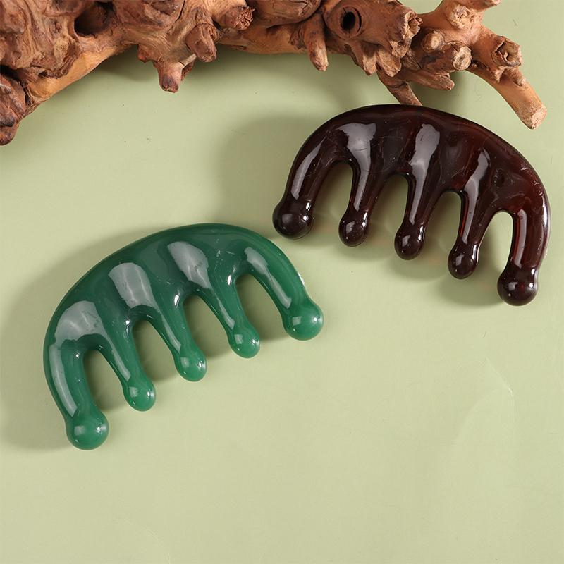 1 Pcs Wide Teeth Massage Comb Face Body Gouache Scraper Scalp Meridian Relax