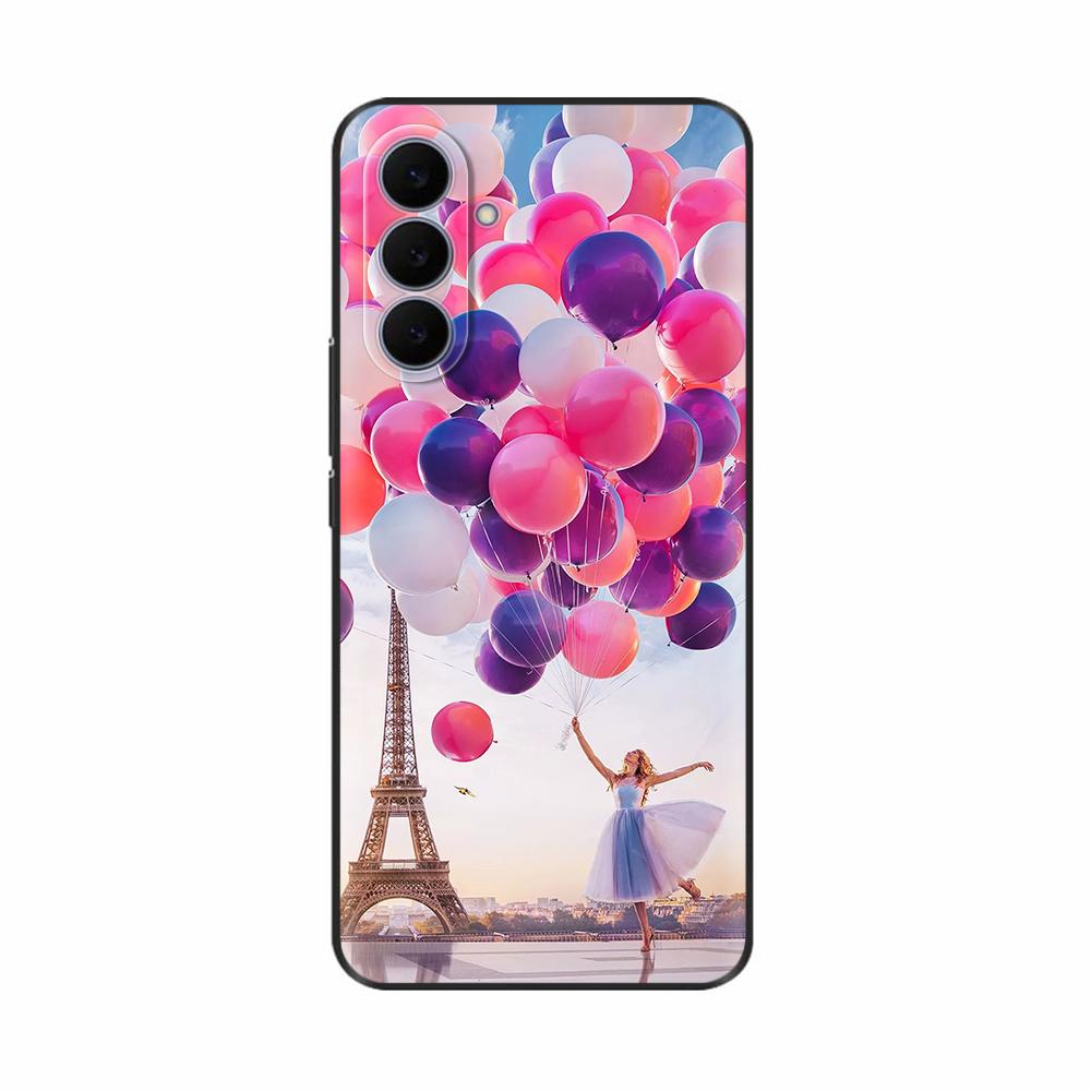 Для Samsung Galaxy S25 FE Чехол Сладкие Узоры Мягкий Жидкий Силикон Чехол Для Samsung S25 FE Чехлы Для Телефона S25FE Ударопрочный Fudnas