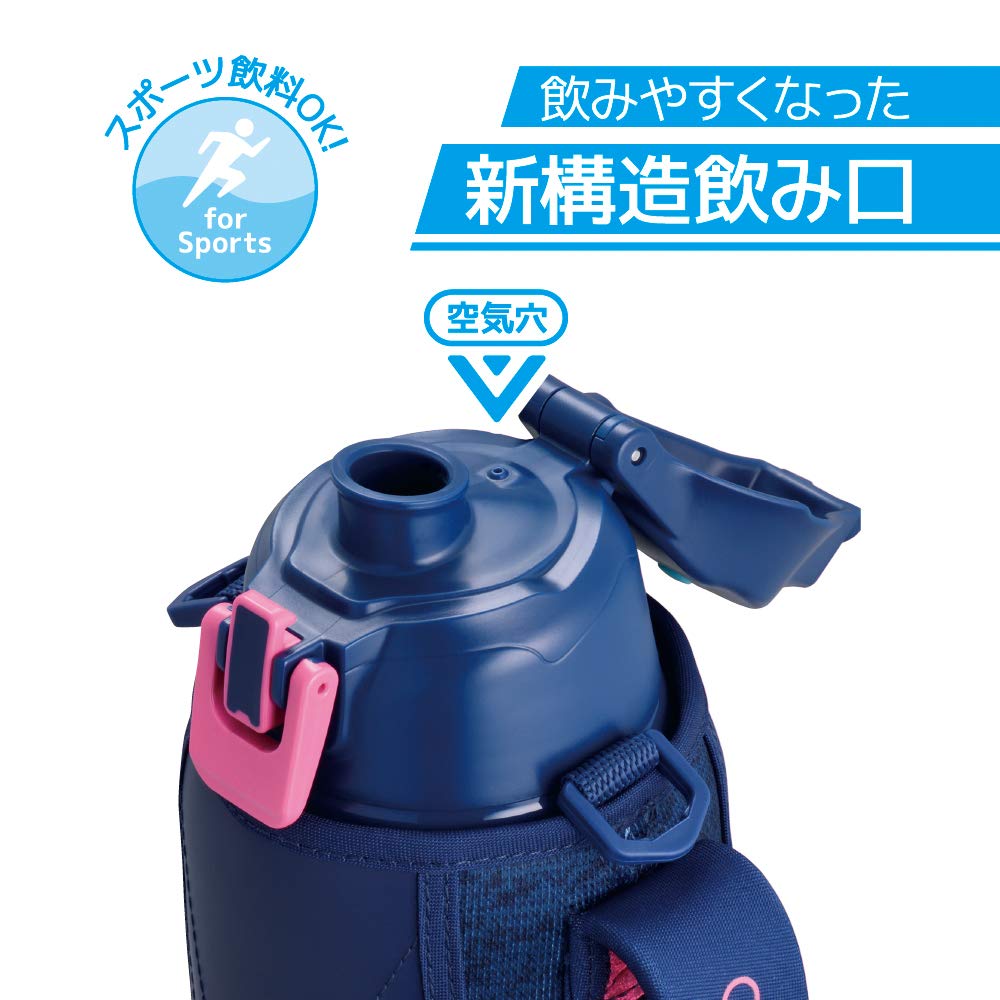 Термос для воды, спортивная бутылка с вакуумной изоляцией, темно-розовый цвет для холодного хранения 1,5 л FHT-1501F NV-P