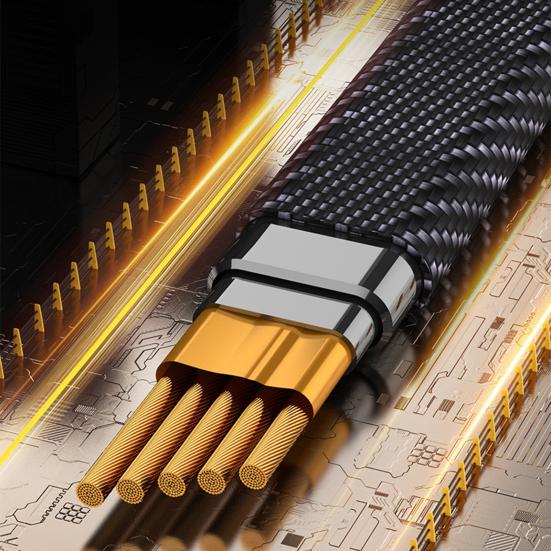 100 см 4-в-1 зарядный кабель USB Type-C 8-контактный PD65W быстрая зарядка мобильного телефона планшета нейлоновый плетеный кабель для передачи данных проводной шнур для Android для iPhone