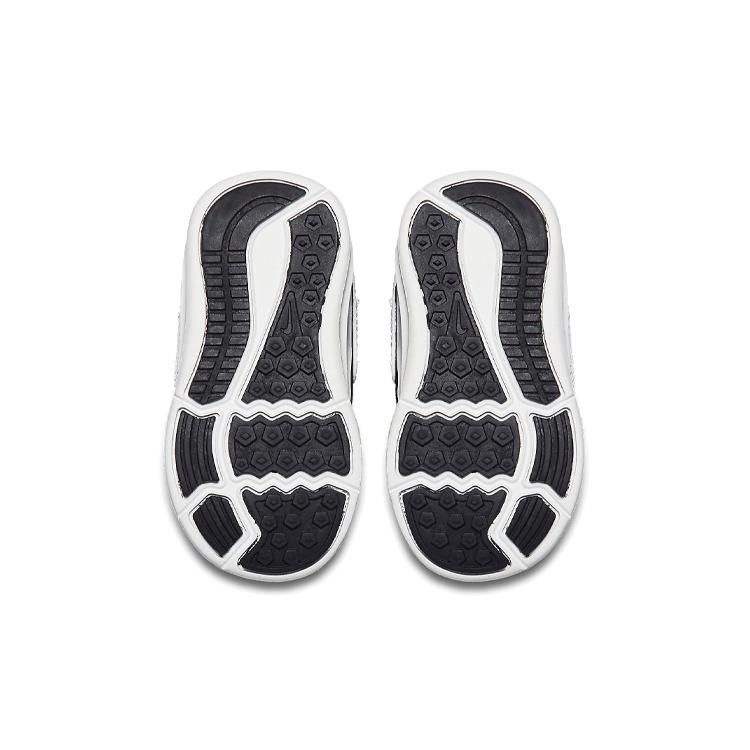 Nike Downshifter 7 Нескользящая Амортизация Низкие Кроссовки для Бега Черно-Белые Для Младенцев и Малышей 869974-001