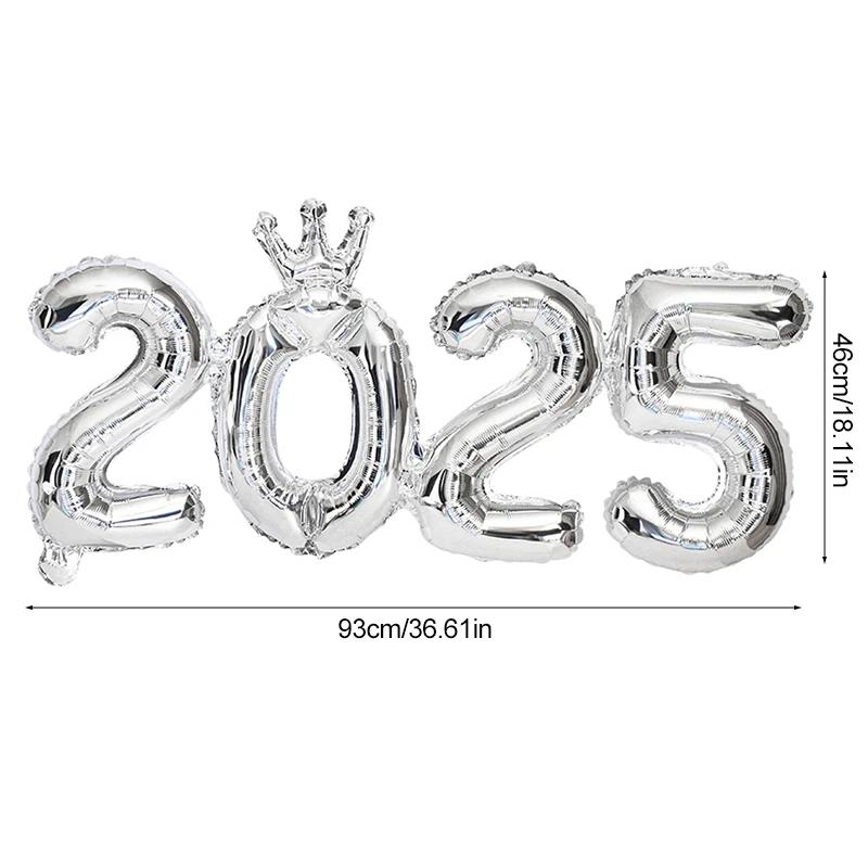 2026 Number Foil Balloons for Happy New Year Eve Party Decoration Photo Booth Props Supplies Christmas Home Decor Navidad 2026