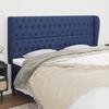 Headboard with Ears Blue 183 x 23 x 118 128 cm Fabric