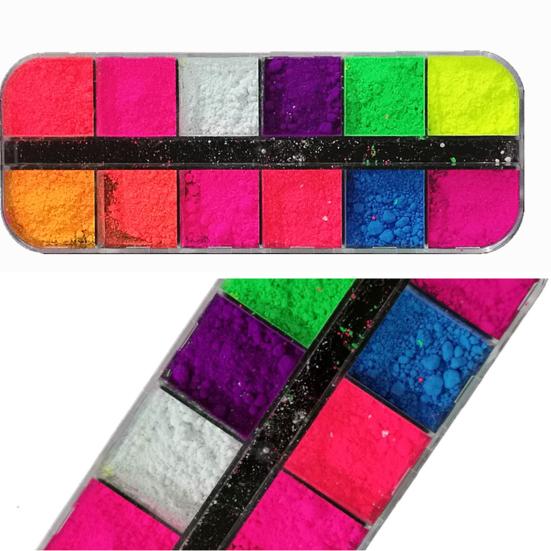 1 коробка, красивая пигментная пудра, нежная, легко наносится, гладкая текстура, 12 цветов, супер яркие тени для век для женщин