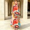 A-Line Maxi Dress Bohemian Style Loose Sleeveless Flowy Dress,Lightweight Breathable for Summer Casual Daily & Vacation,Versatile Long Dress