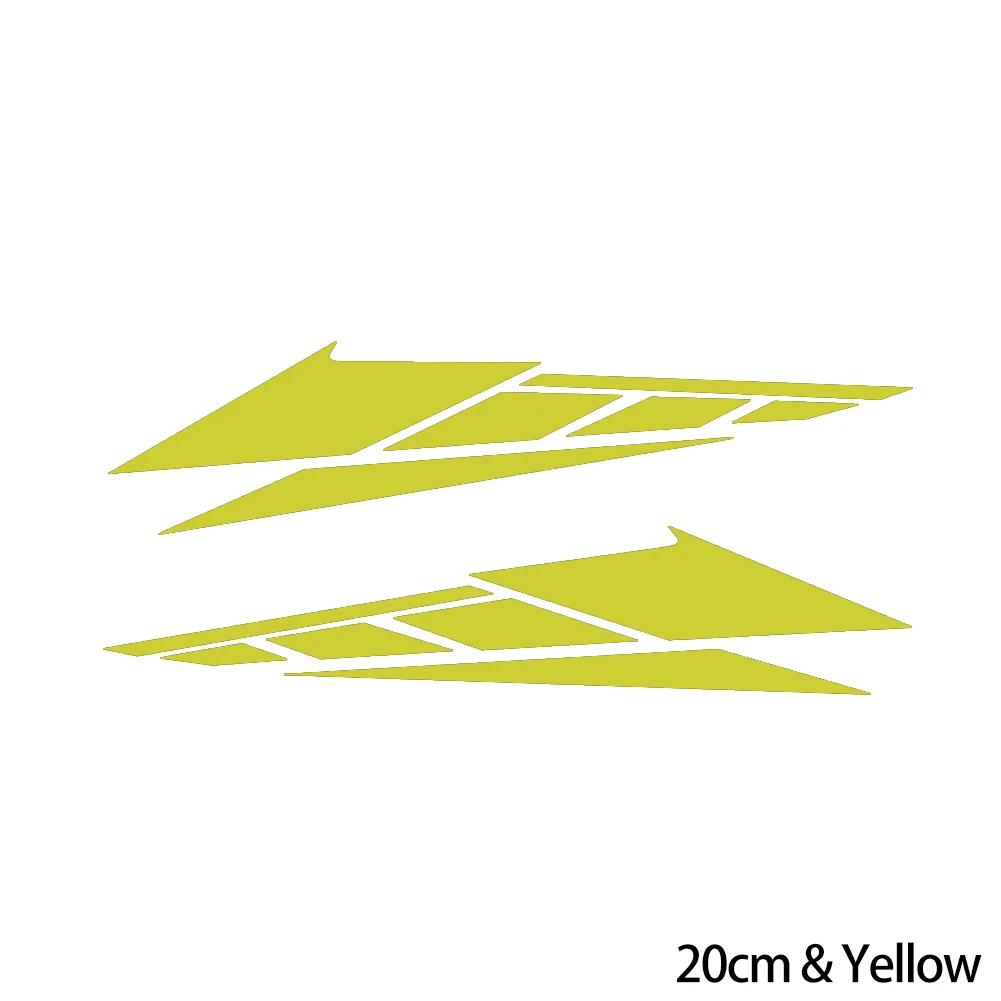 Новые 2 шт. наклейки из ПВХ для мотоциклов, светоотражающие наклейки 20 см/28 см, аксессуары для украшения хвостовой части скутера, декоративные украшения для мотоцикла