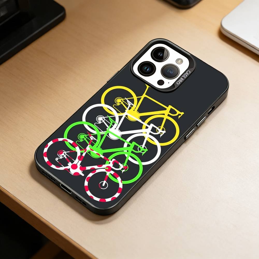 Чехол для телефона T-Tour de France для iPhone 17,16,15,14,13,12,11 Plus,Pro Max,XS, Цветной Серебристый Чехол для телефона Funda Cover