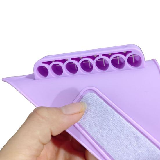 Палитра для смешивания макияжа Браслет Многофункциональный силиконовый поднос для смешивания тональной основы с держателем для кистей для макияжа Косметическая кисть