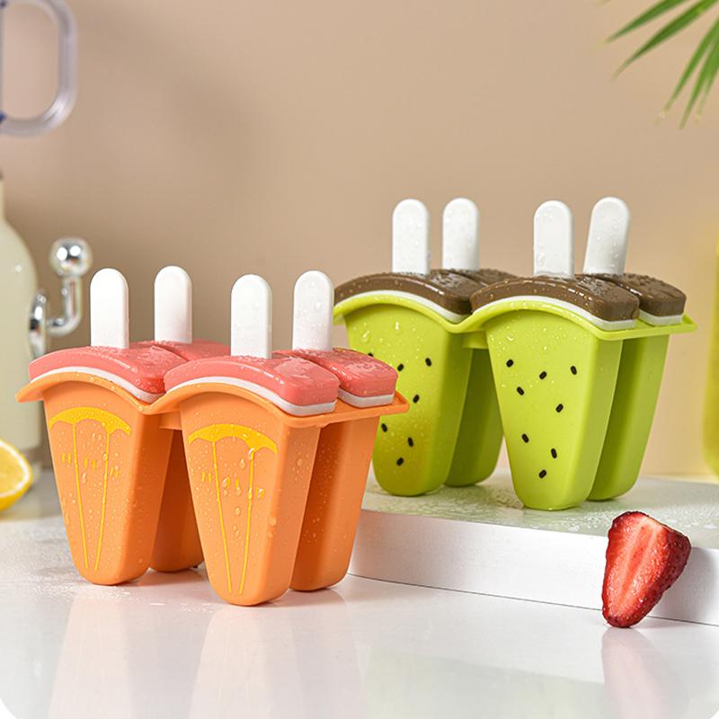 Новая форма для мороженого с крышкой в форме арбуза, DIY форма для домашних эскимо, сока, молока, кухонные инструменты для приготовления мороженого