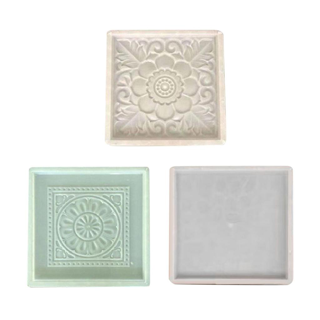 Brick Pattern Maker Step Not Sticky Garden Decoration Path Walkway Reuse Floor Tile Mould Garden Paving Tool for Patio Walkway