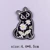 Cartoon Patch Animal Embroidered Patches For Clothing Cat Dog Patch Iron On Patches For Clothes Sticker On Clothes Hook Loop