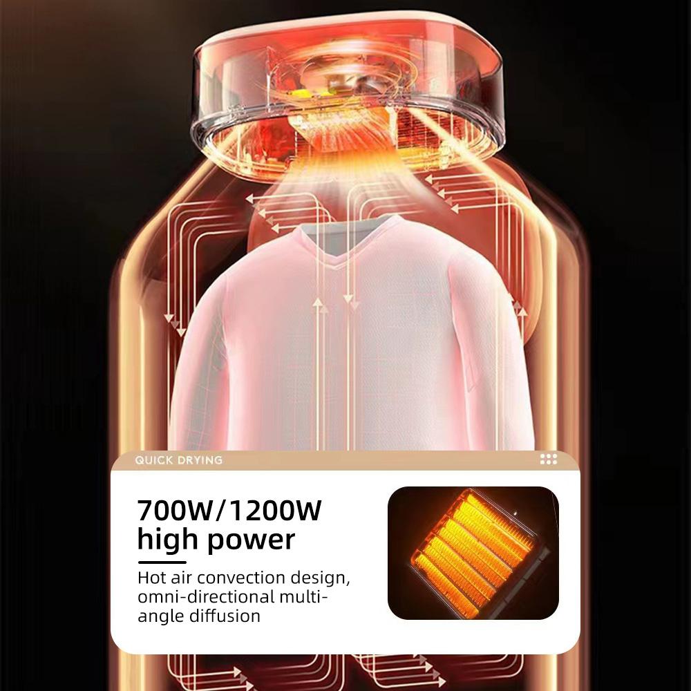 Aoresac Портативная сушилка 1200 Вт для стирки электрической детской одежды, сушилка для нижнего белья, мини-сушилка