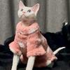 Sphynx Cat Clothes Winter Warm Devon Rex Cornish Shorthair Fleece Pajama Small Pets