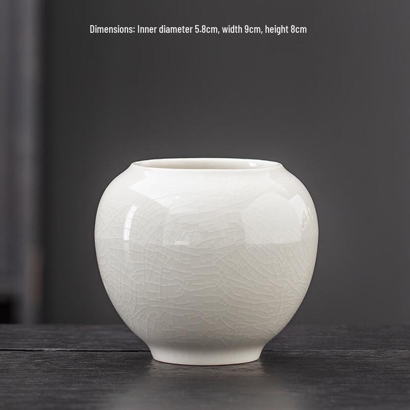 Shangqi Chinese-Style Snowflake Glaze Ceramic Flower Pot