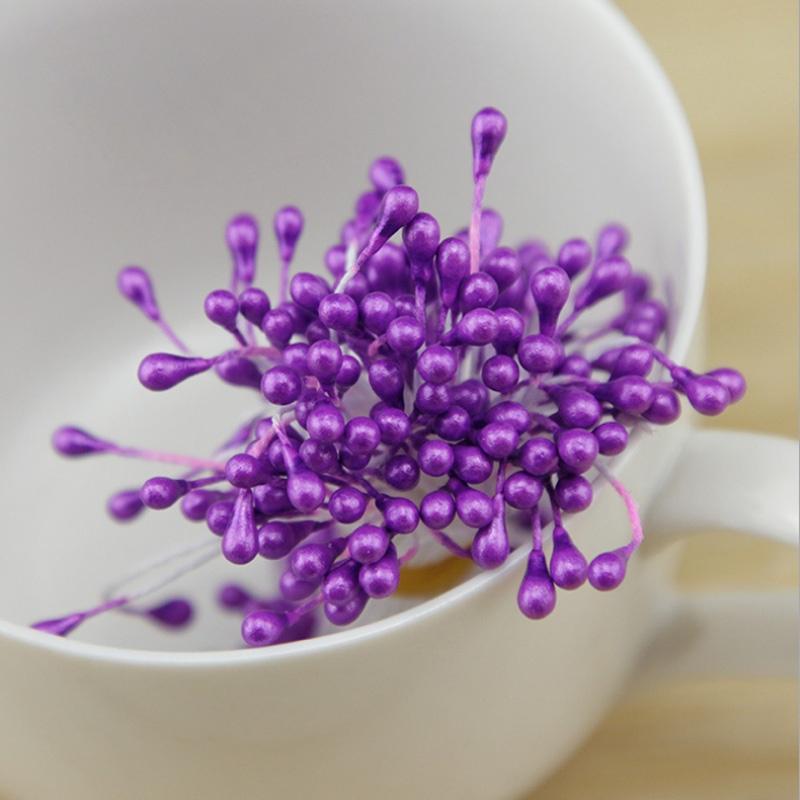 Mini Stamen Handmade Artificial Flowers Wedding Home Decoration DIY Christmas Scrapbook Accessories