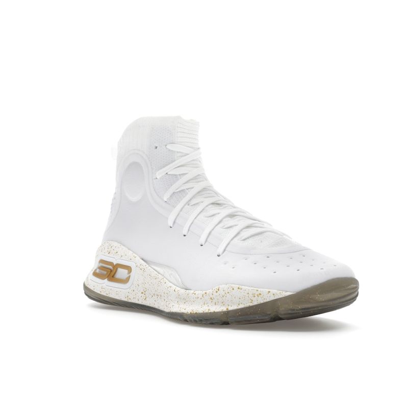 Under Armour Кроссовки унисекс Curry 4 Retro White Gold 2024 Lemon-Ice Metallic-Gold 1298306-111