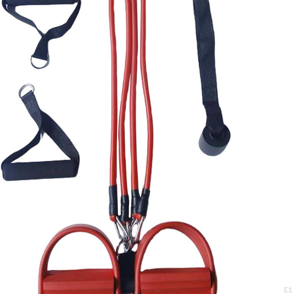 Эластичная лента для педалей, растяжка приседаний с ручками, для женщин, сопротивление