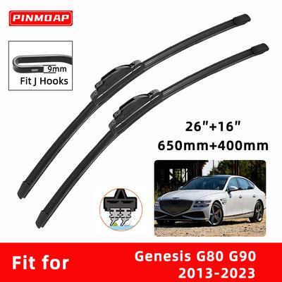 Автомобильные дворники двойные резиновые для Genesis G80 G90 2013-2023 Передние щетки Резак Автомобильные детали Аксессуары Стеклоочистители Изнашиваемые детали