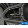 For Mazda CX-30 CX30 DM -2025 2Pcs Carbon Fiber Dashboard Air Vent Cover Trim Car Interior Decoration