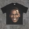 MJ Big Head T-Shirt Design, Basketball PNG Print (300 DPI)