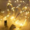 Floral Art Led String Fairy Lights Waterproof Indoor And Outdoor Decorative Lamp Led Light Alloy Wire Party Holiday Decor