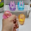 Праздничная кроличья игрушка-пищалка из мальтозы, мягкий ТПР, медленно возвращающая форму, с блестками, фиджет для снятия стресса и праздничных подарков