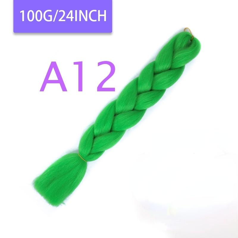 MISQUEEN Yaki Soft Hair Ombre Crochet Braiding Hair Extension For Braid 24 Inch Pink Synthetic Crochet Hair Jumbo Braid Hair