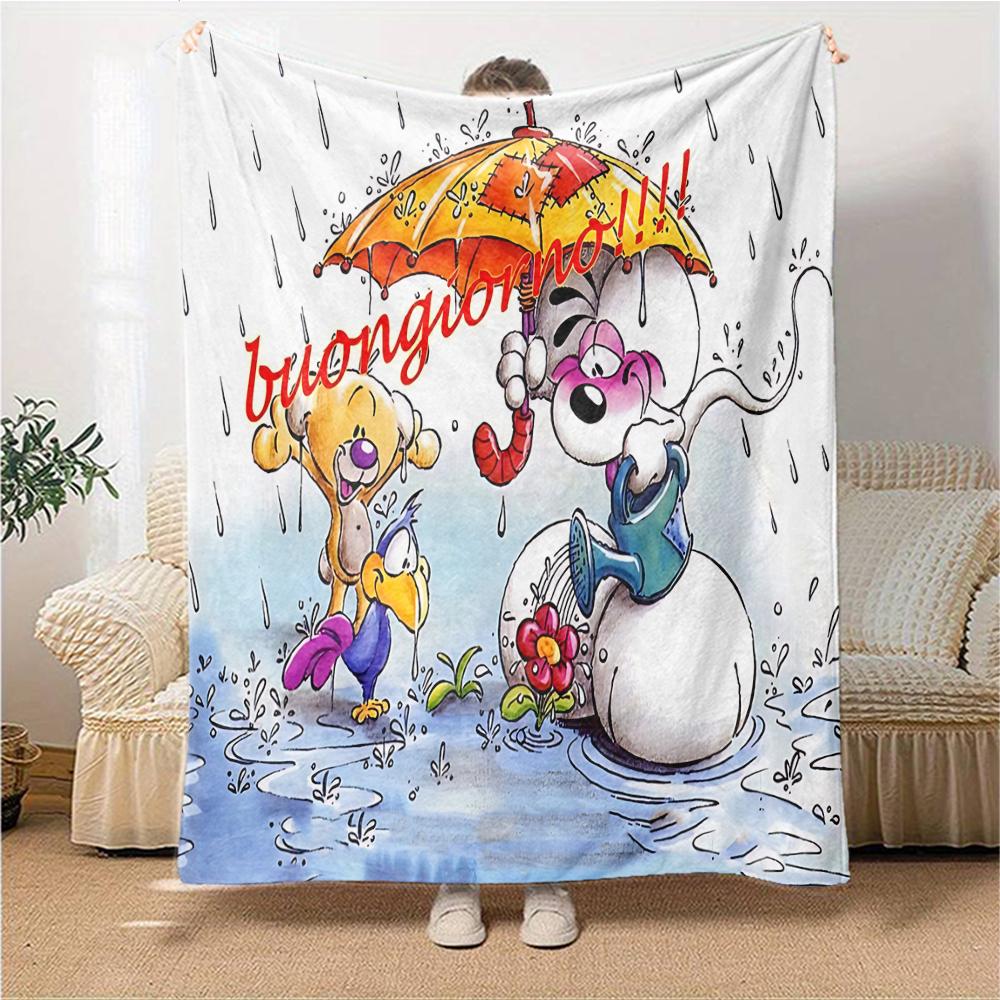 Rainy Day Fun Blanket Soft Throw Blanket For Home Bedroom Bed Sofa Travel Office Solid Christmas Blanket