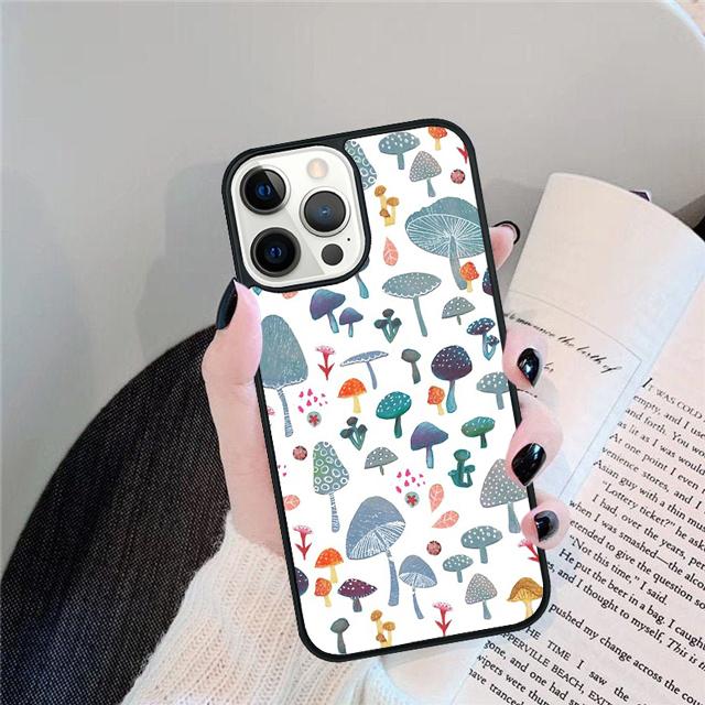 Чехол-ракушка "Грибной Лес" для iPhone 17 Air 15 16e 14 13 12 Pro Max 11 Pro Max Plus