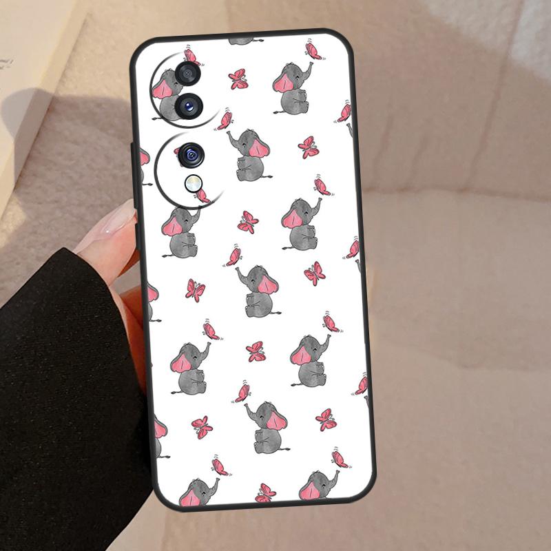 Cute Elephant Case For Honor X9a X9b X8 X9 X7 X6 a 8X 9X Cover For Honor Magic 5 4 Lite Pro 50 70 90 Lite