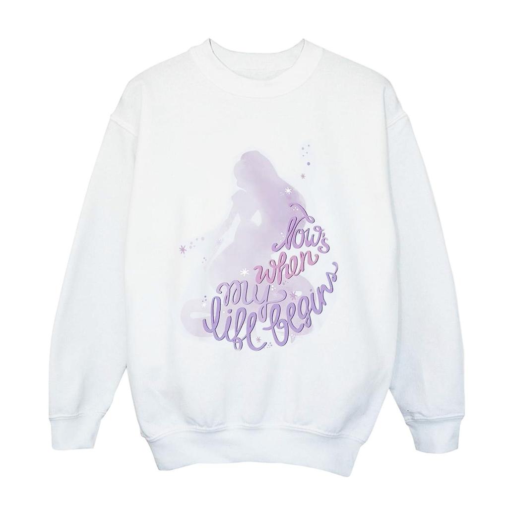 Disney Womens/Ladies Tangled Now´s When My Life Begins Sweatshirt