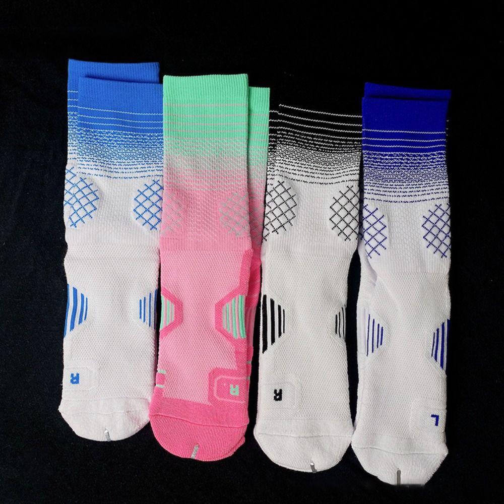 Breathable Sport Socks Anti-slip Middle Stockings Basketball Football Socks Cycling Climbing