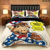 Uicideboyalf Pattern Bedding Quilt Set Quilt Cover Pillowcase Home Birthday Gift(1 * duvet cover + 2 * pillowcase, without core)