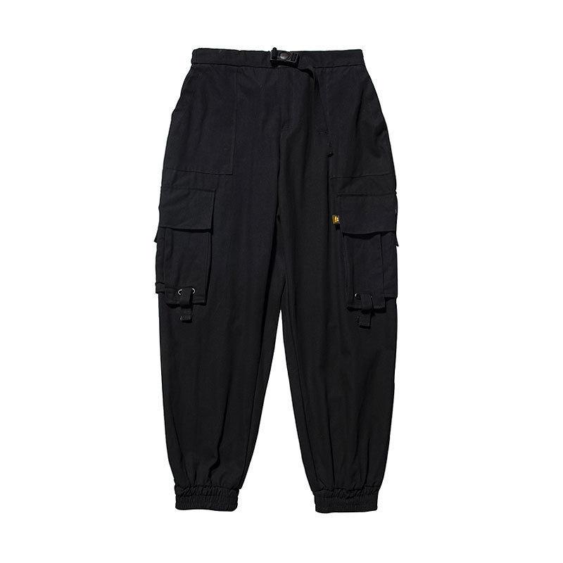 Men's Trendy Hip-Hop Overalls - Autumn/Winter Loose-Fit Harem Cargo Pants