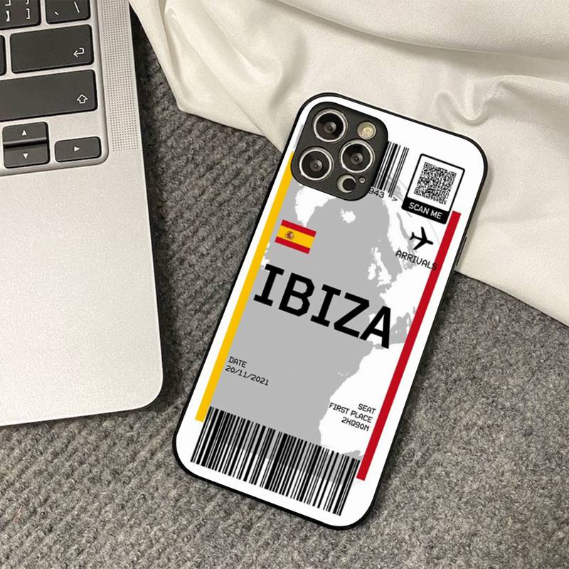 INS Светлый Билет Самолет Чехол для Телефона для iPhone 11 12 13 mini pro XS MAX 8 7 6 6S Plus X 5S SE 2020 XR чехол