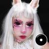 22MM Black Sclera Lenses Halloween Contact Lenses for Eyes Cosplay Contacts Demon Full Eye Contacts for Masquerade Party
