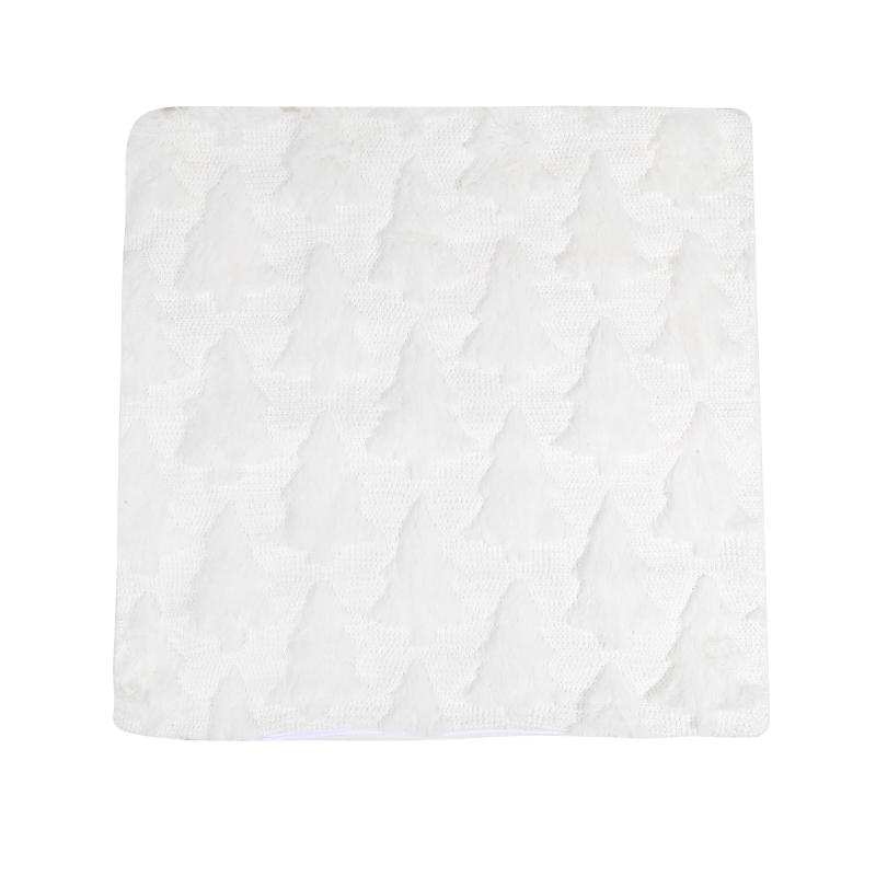 Christmas Plush Faux Fur Pillow Covers Soft Xmas Christmas Decor for Sofa Couch Bed Living Room, 45x45cm Throw Pillow Cover