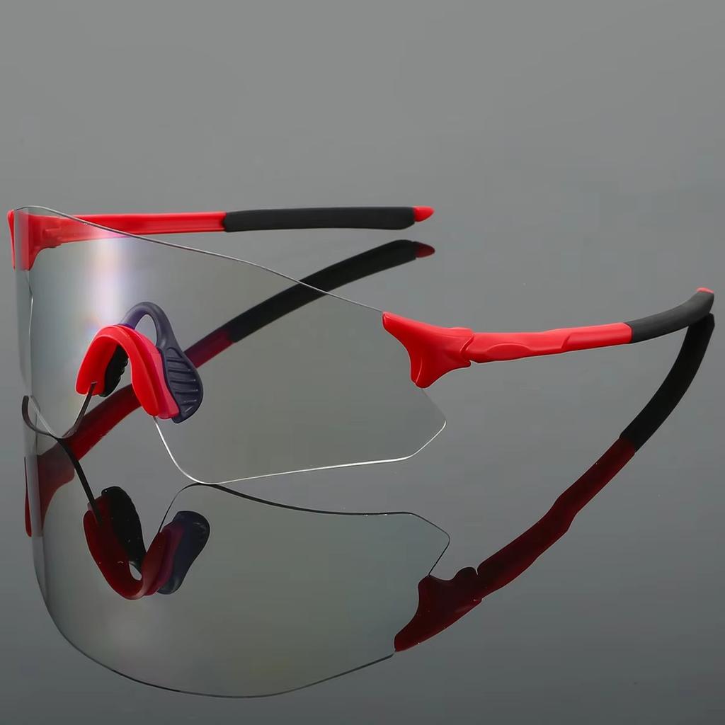 Фотохромные спортивные очки мужские новые без оправы для езды на велосипеде по шоссейным дорогам женские обернутые круглые ветрозащитные солнцезащитные очки с защитой от ультрафиолета